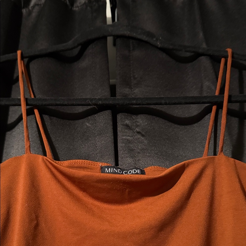 Mind Code Women's Rust Camisole - Picture 2 of 4